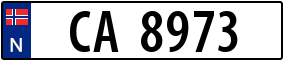 Trailer License Plate